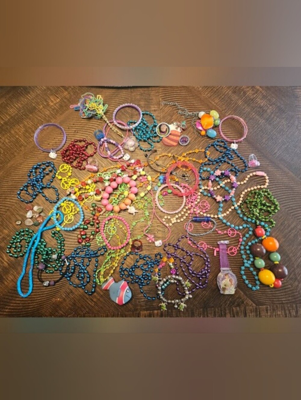 Kids Multicolor Beaded Necklace & Bracelet Set (45+ Items!) - Assorted Colors